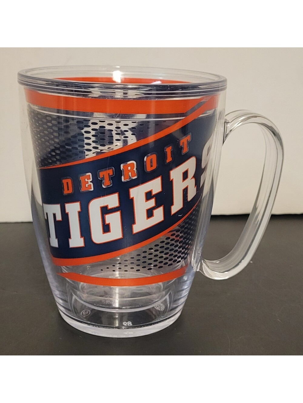 Detroit Tigers 5" Tervis 16oz Insulated Mug w/Handle Navy Blue/Orange/Clear